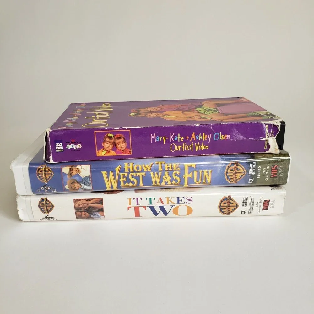 Vintage 1990s Mary Kate and Ashley Olsen VHS Children's Videos Lot of 3 Tested - Picture 4 of 6